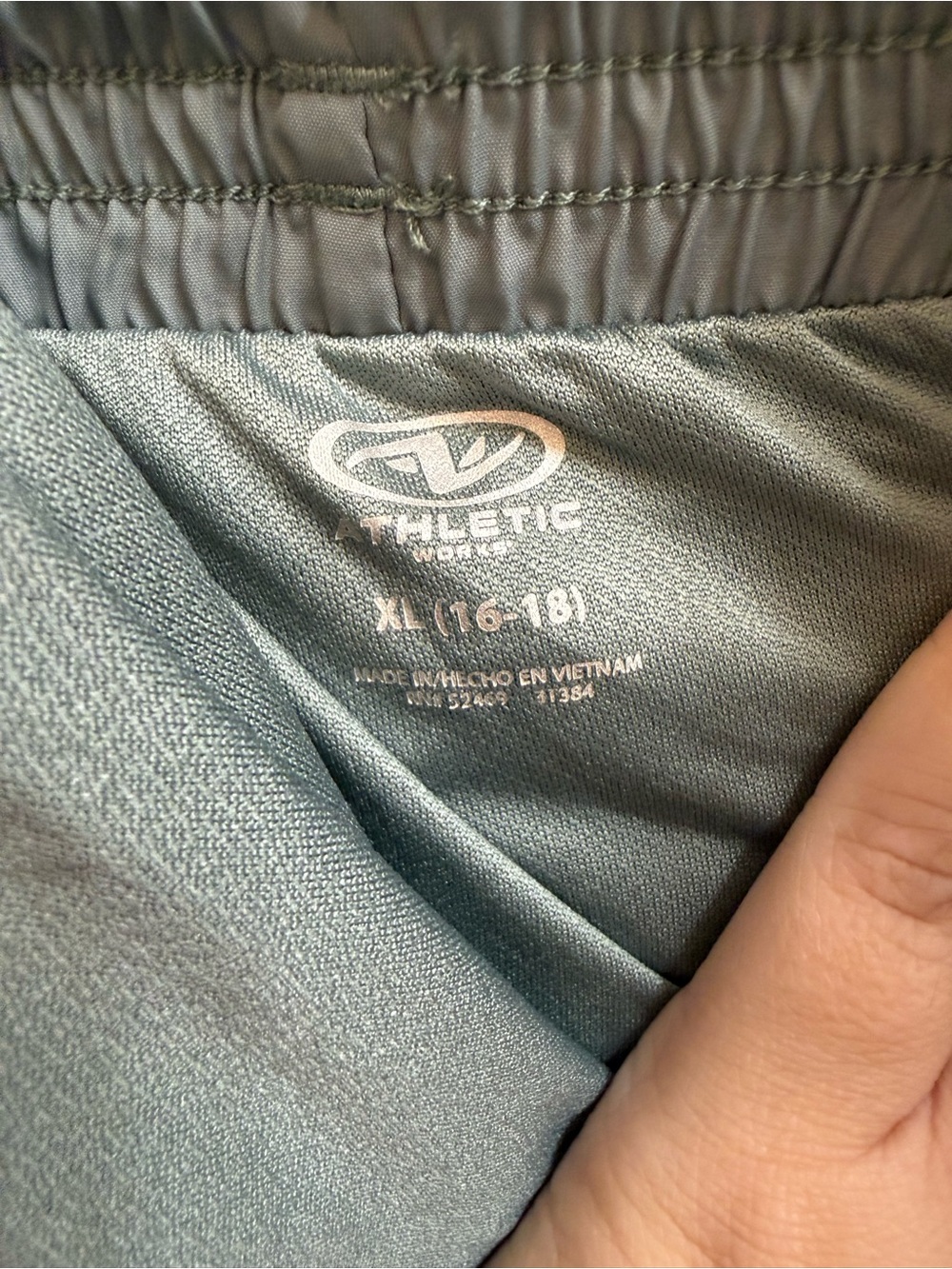 Athletic Works Kids' Jogger Shorts in Gray-Green